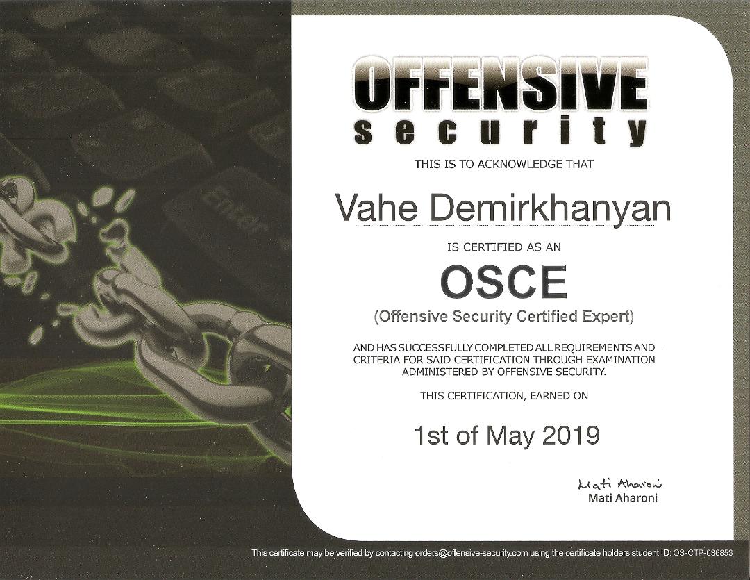 Offensive Security Certified Expert